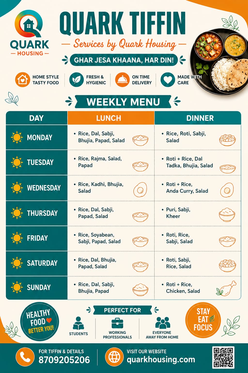 Monthly Meal Package in Lakhisarai