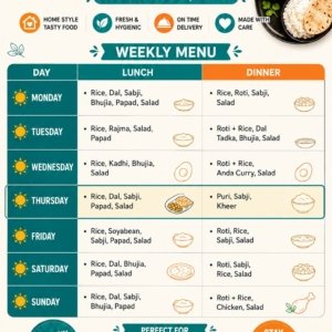 Monthly Tiffin: Lunch + Dinner | Fresh Home-Style Meals